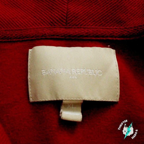 Red Banana Republic high collar pull over - Picture 2 of 3